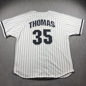 Chicago White Sox Jersey Mens 2XL White MLB Baseball Frank Thomas 35 Starter